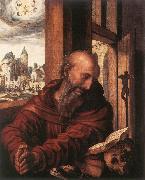 HEMESSEN, Jan Sanders van St Jerome af oil painting on canvas
